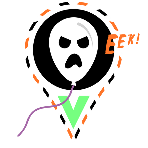 BOO-loon Greeting Cards (3 pack)