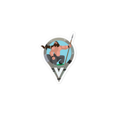 Centaur Faun Pin Decal