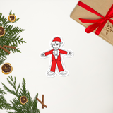 Flat Santa Decal