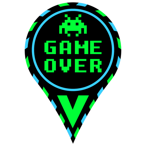 Game Over Greeting Card (3 pack)