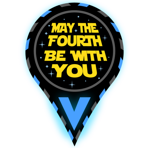May The Fourth Be With You Greeting Card (3 pack)