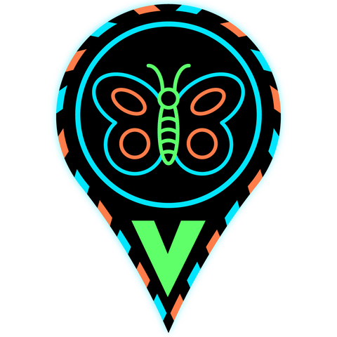 Neon Metamorphosis Greeting Card (3 pack)