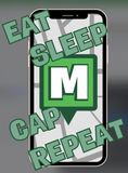 Eat Sleep Cap stickers