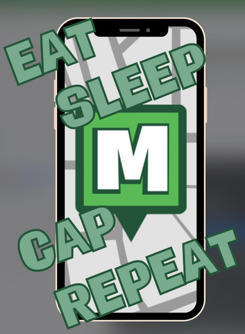 Eat Sleep Cap stickers
