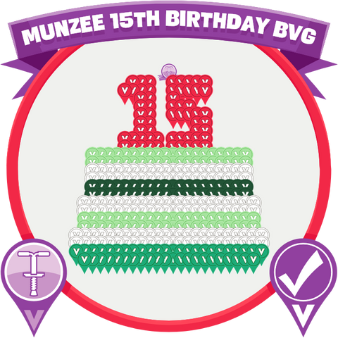 Munzee 15th Birthday BVG