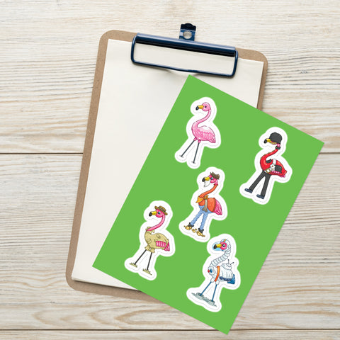 Flamingo's Sticker sheet 1