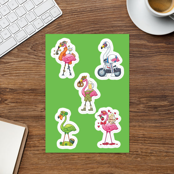 Flamingo's Sticker sheet 2 – Freeze Tag Store