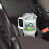 Cappy & Dragon Travel mug with a handle