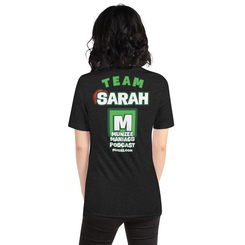 Team Sarah Rocks Team Sarah MManiacs Unisex t-shirt – Freeze Tag Store