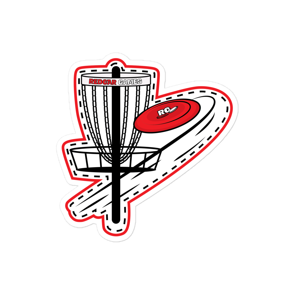 Flat Disc Golf Basket Decal Freeze Tag Store