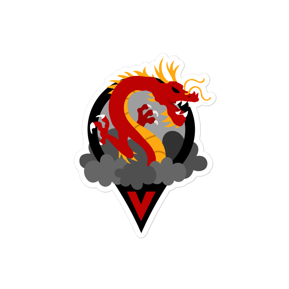 Chinese Dragon Pin Decal – Freeze Tag Store