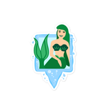 Mermaid Pin Decal