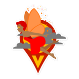 Wildfire Fairy Pin Decal