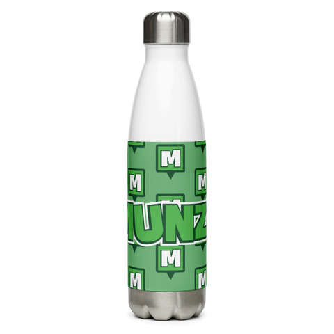 Munzee Logo Stainless Steel Water Bottle